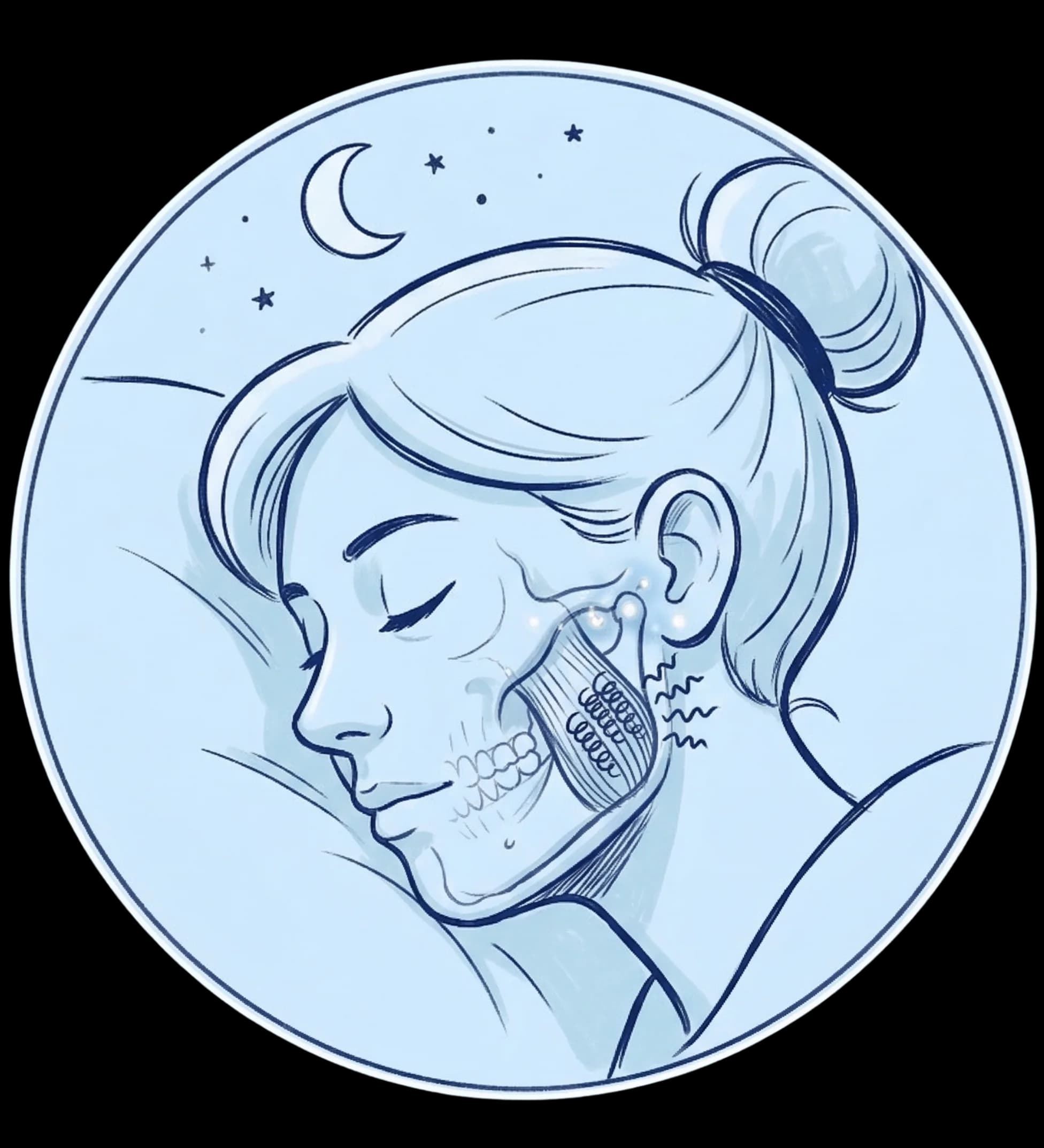 Nighttime jaw clenching