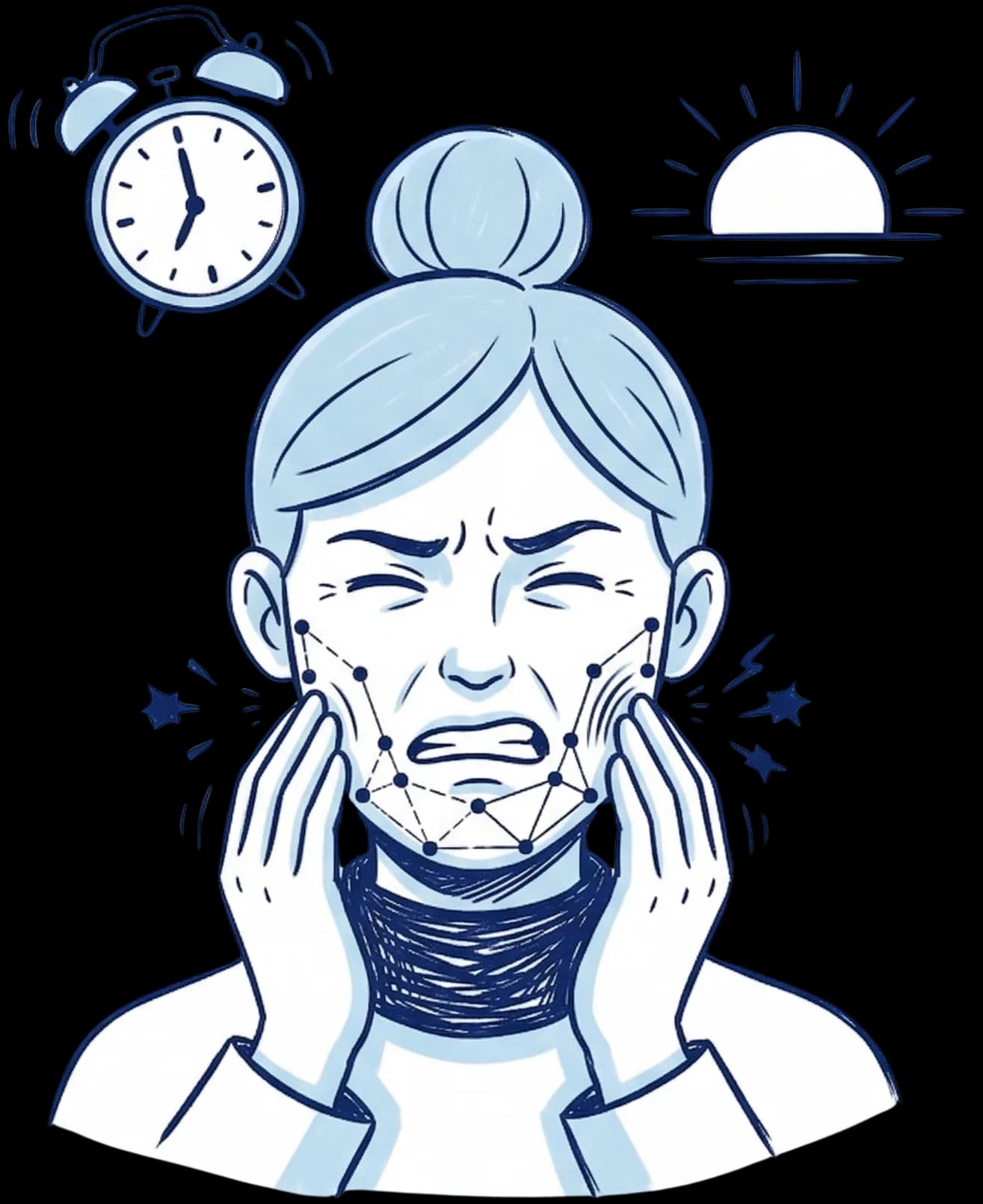 Jaw pain or soreness when waking up